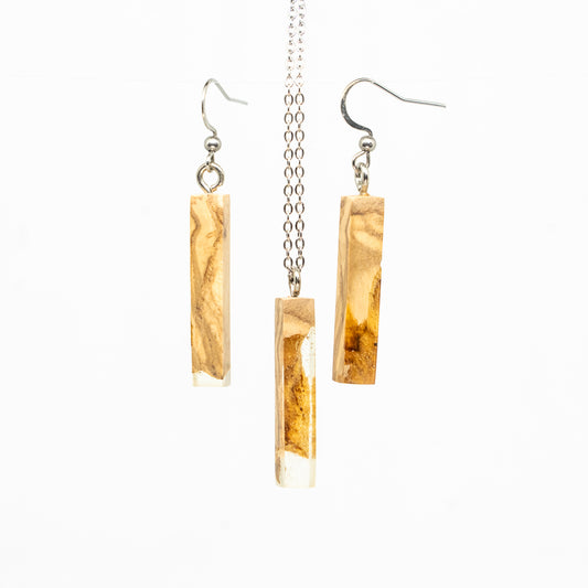 set naušnice & přívěsek